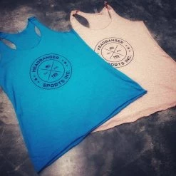 HB Sports Headbanger Sports Exclusive Women's Triblend Racerback Tanks Tops