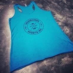 HB Sports Headbanger Sports Exclusive Women's Triblend Racerback Tanks Tops