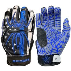 Gear 2022 Spiderz HYBRID Batting Gloves: Blue Line