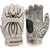 2020 Spiderz HYBRID Batting Gloves: Grey/Black/White Gear