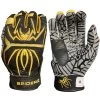 2020 Spiderz Hybrid Batting Gloves: Black/Gold