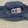 HB Sports Exclusive Pacific 1946 Boonie Bucket Cap: NAVY USA 2 HB Sports Exclusive Pacific 1946 Boonie Bucket Cap: NAVY USA