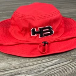 HB Sports Exclusive Pacific 1946 Boonie Bucket Cap: RED OUT Apparel