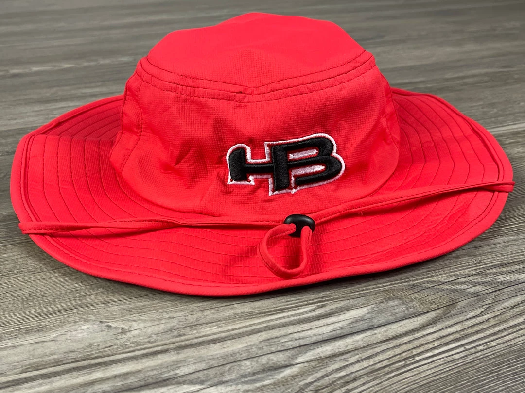 HB Sports Exclusive Pacific 1946 Boonie Bucket Cap: RED OUT Apparel 3 HB Sports Exclusive Pacific 1946 Boonie Bucket Cap: RED OUT Apparel