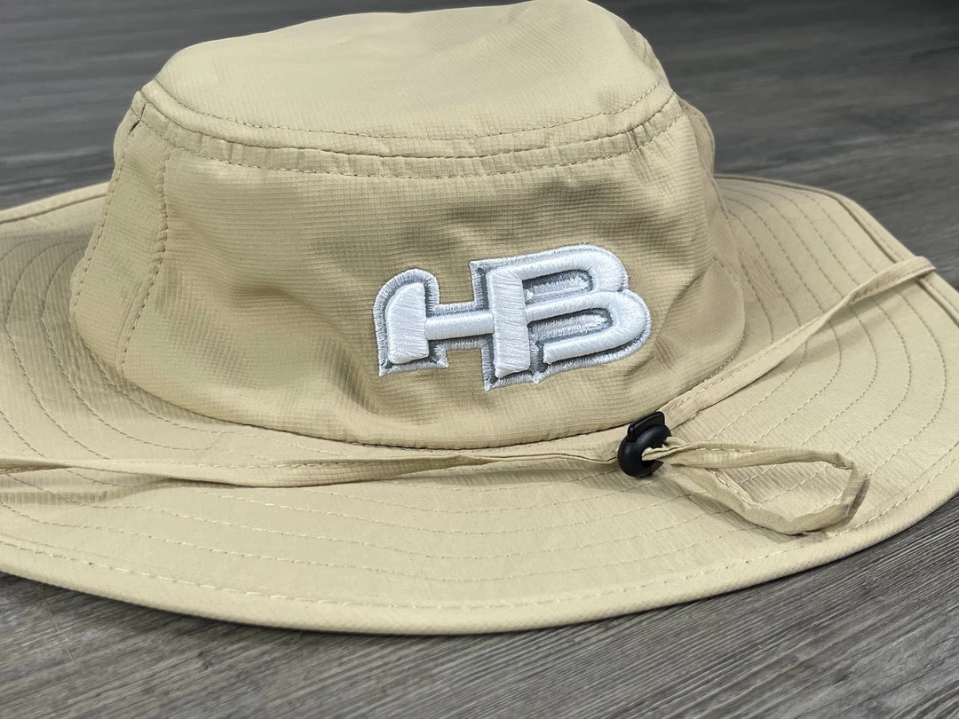 HB Sports Exclusive Pacific 1946 Boonie Bucket Cap: KHAKI WHITE Apparel 3 HB Sports Exclusive Pacific 1946 Boonie Bucket Cap: KHAKI WHITE Apparel