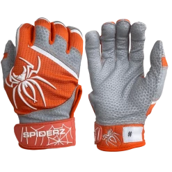 Gear 2022 Spiderz PRO Model Batting Gloves: Orange/White