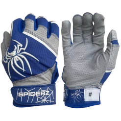 2022 Spiderz PRO Model Batting Gloves: Royal Blue/White Gear