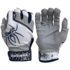 2022 Spiderz PRO Model Batting Gloves: White/Navy Blue