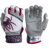 2022 Spiderz PRO Model Batting Gloves: White/Navy/Red Gear