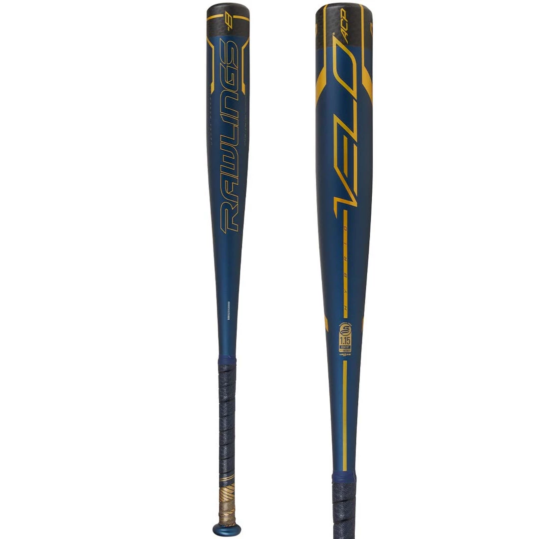 Bats 2022 Rawlings VELO ACP Hybrid Alloy (-8) USSSA Baseball Bat: UT1V8 3 Bats 2022 Rawlings VELO ACP Hybrid Alloy (-8) USSSA Baseball Bat: UT1V8
