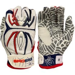 2022 Spiderz HYBRID Limited Edition Batting Gloves: USA Patriot