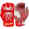 2022 Spiderz HYBRID Batting Gloves: Red/White Gear