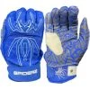 2022 Spiderz HYBRID Batting Gloves: Royal Blue/White Gear