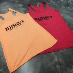 HB Sports Headbanger Sports Exclusive Women's Triblend Racerback Tanks Tops