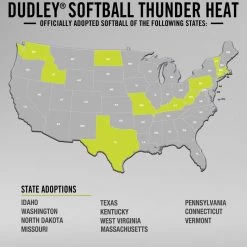 Dudley 12" NFHS Thunder Heat Fastpitch Softballs (Dozen): 43147 Gear