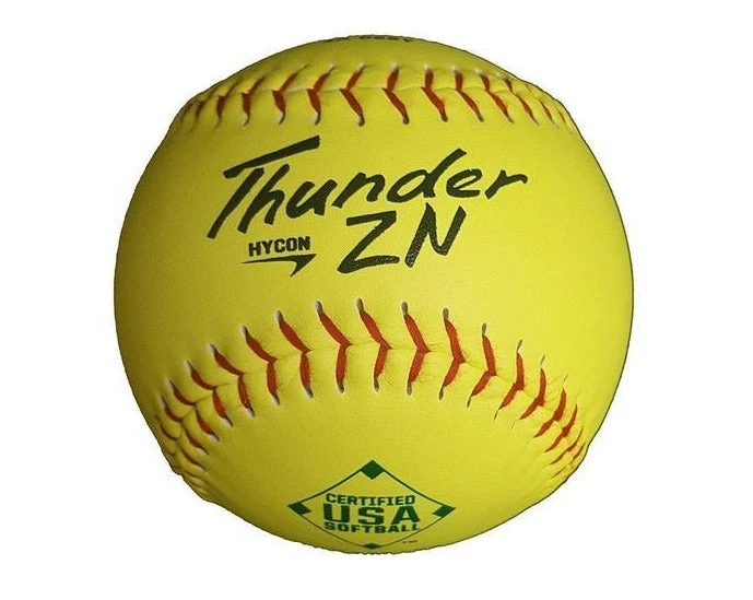 Dudley Thunder ZN HYCON 12" USA/ASA Slowpitch Softballs (DOZEN): 4A068Y 3 Dudley Thunder ZN HYCON 12" USA/ASA Slowpitch Softballs (DOZEN): 4A068Y