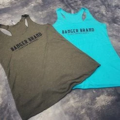 HB Sports Tops Banger Brand Exclusive Women's Triblend Racerback Tanks