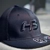 HB Sports Headbanger Sports I8501 Cap America Flexfit Performance Trucker Mesh Back Hat: Blackout Apparel