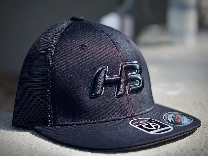 HB Sports Headbanger Sports I8501 Cap America Flexfit Performance Trucker Mesh Back Hat: Blackout Apparel 3 HB Sports Headbanger Sports I8501 Cap America Flexfit Performance Trucker Mesh Back Hat: Blackout Apparel