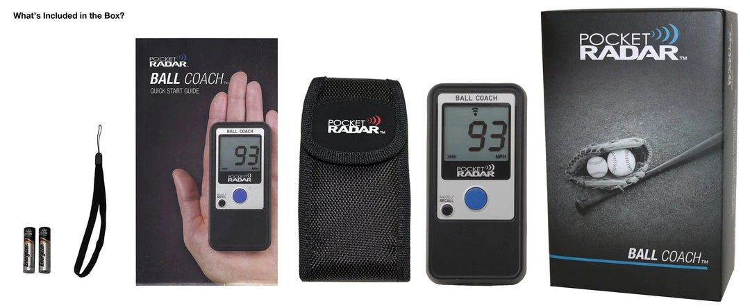 Pocket Radar Ball Coach / Pro-Level Speed Training Tool & Radar Gun: PR1000-BC Gear 4 Pocket Radar Ball Coach / Pro-Level Speed Training Tool & Radar Gun: PR1000-BC Gear
