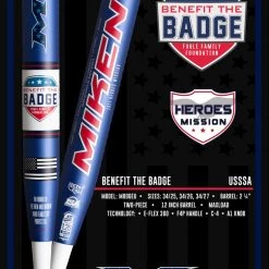 2022 Miken Benefit The Badge 12" USSSA Slowpitch Softball Bat: MBDGEU 9 2022 Miken Benefit The Badge 12
