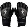 Bruce Bolt PREMIUM PRO Chrome Series Long Cuff Batting Gloves: Black Gear 1 Bruce Bolt PREMIUM PRO Chrome Series Long Cuff Batting Gloves: Black Gear