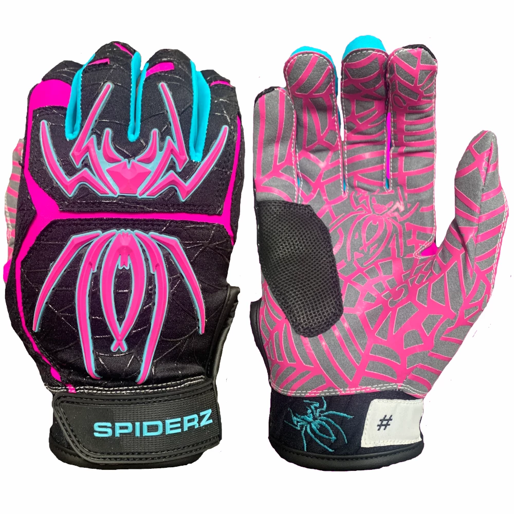 2022 Spiderz HYBRID Batting Gloves: Black Vice Gear 3 2022 Spiderz HYBRID Batting Gloves: Black Vice Gear