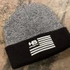 Apparel HB Sports American Flag Logo Two-Tone Cuff Beanies: Black 1 Apparel HB Sports American Flag Logo Two-Tone Cuff Beanies: Black