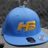 HB Sports Headbanger Sports I8503 Cap America Flexfit Perforated Performance Hat: Powder Blue & Yellow Apparel