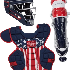 Rawlings Intermediate USA VELO 2.0 Catcher's Gear Box Set: CSV2I-NSW