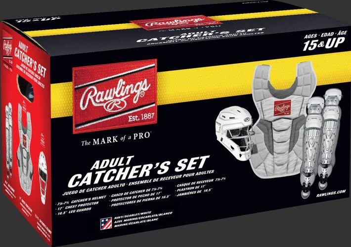 Rawlings ADULT USA VELO 2.0 Catcher's Gear Box Set: CSV2A-NSW 4 Rawlings ADULT USA VELO 2.0 Catcher's Gear Box Set: CSV2A-NSW