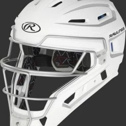 Rawlings Intermediate White/Silver VELO 2.0 Catcher's Gear Box Set: CSV2I-W/SIL