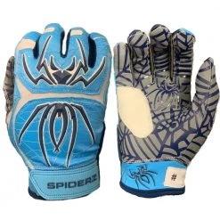 Gear 2021 Spiderz HYBRID Batting Gloves: Carolina Blue/Navy Blue