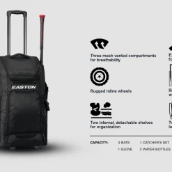 Gear Easton Jen Schro Catcher's Wheeled Bag: A159058