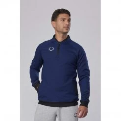 EvoShield Pro Team Heater Fleece 1/4 Zip: Royal
