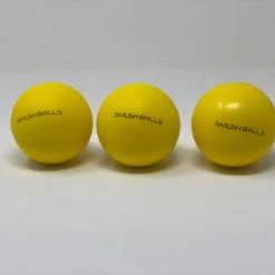 One Dozen (12) SMUSHBALLS The Ultimate Indoor & Outdoor Batting Practice Ball: Yellow Gear