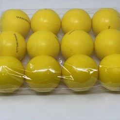 One Dozen (12) SMUSHBALLS The Ultimate Indoor & Outdoor Batting Practice Ball: Yellow Gear