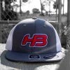 HB Sports Headbanger Sports I8501 Cap America Flexfit Performance Trucker Mesh Back Hat: Graphite / White / RWB
