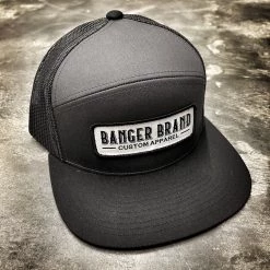 HB Sports Headbanger Sports / Banger Brand Custom Woven Patch Heather 6-Panel Arch Snapback Hats Apparel