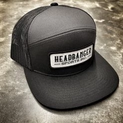 HB Sports Headbanger Sports / Banger Brand Custom Woven Patch Heather 6-Panel Arch Snapback Hats Apparel