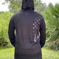 Banger Brand Exclusive Long Sleeve Lightweight Hoodies: Patriotic #Born2Bang