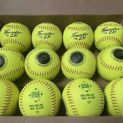 Dudley Thunder ZN HYCON 12" USA/ASA Slowpitch Softballs (DOZEN): 4A068Y