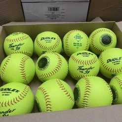 Gear Dudley Thunder SY HYCON 12" USA/ASA Synthetic Slowpitch Softballs (DOZEN): 4A069Y