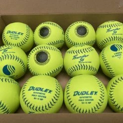Dudley Thunder SY 11" Classic W Synthetic USSSA Slowpitch Softballs (DOZEN): 4U542Y