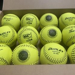 Dudley Thunder ZN HYCON ICON NSA 12" Slowpitch Softballs (DOZEN): 4E199Y 7 Dudley Thunder ZN HYCON ICON NSA 12