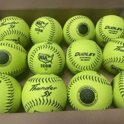 Gear Dudley Thunder SY HYCON ICON NSA 12" Synthetic Slowpitch Softballs (DOZEN): 4E824Y 7 Gear Dudley Thunder SY HYCON ICON NSA 12
