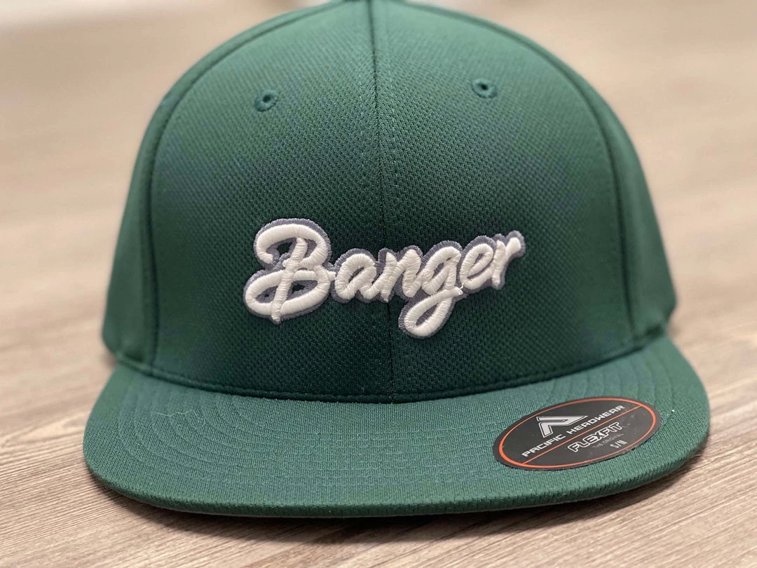 Apparel HB Sports Exclusive ES342 Fitted Baseball And Softball Hat: Banger Green 3 Apparel HB Sports Exclusive ES342 Fitted Baseball And Softball Hat: Banger Green