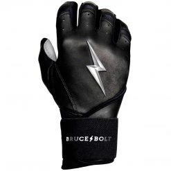 Bruce Bolt PREMIUM PRO Chrome Series Long Cuff Batting Gloves: Black Gear 15 Bruce Bolt PREMIUM PRO Chrome Series Long Cuff Batting Gloves: Black Gear