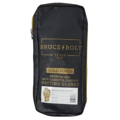 Bruce Bolt PREMIUM PRO Gold Series Batting Gloves: Long Cuff