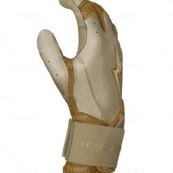 Bruce Bolt PREMIUM PRO Gold Series Batting Gloves: Long Cuff